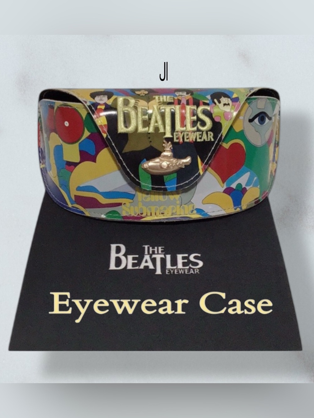 The BEATLES Yellow Submarine Eyewear Case with Colorful Beatles Cleaning Cloth
